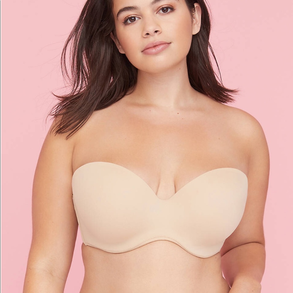 NWT Cacique Bare Solution Strapless Bra - 42DDD
